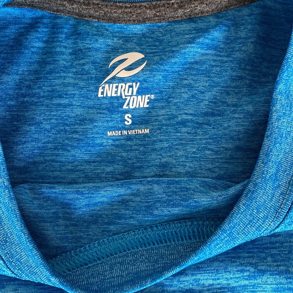 Blue DriFit Material Workout Top - Picture 2 of 6